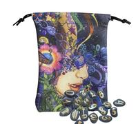 Genérico Bolsa Para Cartas De Tarot - Estuches de Joyería con Cordón - Almacenamiento para Dados y Cristales de Adivinación para Principiantes y Niños