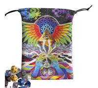 Genérico Bolsa Para Cartas De Tarot | Organizador Para Cartas Con Bolsillos De Almacenamiento,Portaobjetos Para Dados, Joyas Y Cristales Para Casa Y Principiantes