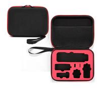 Genérico Bolsa para dji Osmo Pocket 3, Funda de Transporte Protectora de cámara, Bolsa de Embrague de cámara a Prueba de Golpes Almacenamiento de Accesorios (Forro Rojo+Negro)