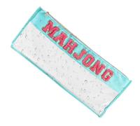 Genérico Bolsa para Fichas De Mahjong | Estuche Transparente Portátil para Fichas De Mahjong,Organizador Protector Transparente para Viaje Estudio Competiciones Diarias Fiestas al Aire Libre