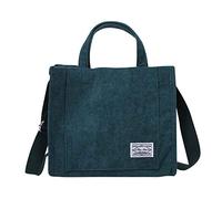 Genérico Bolsa para mujeres Casual Fashion bolso Messenger Corduroy Bag de hombro (Green One Size)