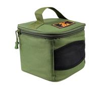 Generico Bolsa para pesca - Reel Organizador Square Fish Case | Tear-Resistant Oxford Cloth Fishing Accessories Bag For Hooks, carretes, Baits, Pliers | Anti-Scratch, Anti-Splash Zipper Storage
