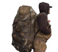 Genérico Bolsa para señuelos de Caza de Patos,Bolsa para señuelos de - Bolsa señuelo de Malla para Caza de Patos,Mochila de Almacenamiento Ligera con Correas cómodas Ajustables para Caza,