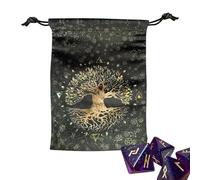 Genérico Bolsa para Tarot, Estuche De Terciopelo para Cartas, Estuche Vintage para Niños Principiantes Lectura Divinación Amor