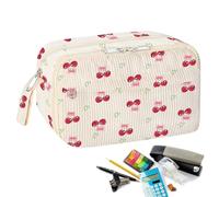Generico Bolsa Porta lápices | Bolsa Porta Herramientas portátil | Organizador Espacioso para bolígrafos, lápices, Reglas, Maquillaje, Color Escuela, Oficina, Viaje, reuniones, Escritorio