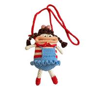 Genérico bolsa portateléfono - bolsa divertida de punto con boca salchicha, bolsa de hombro de dibujos animados para móvil, para llaves de tarjetas, maquillaje, mujeres, niñas, viajes, camping