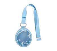 Genérico Bolsa Portátil de Almacenamiento para Tamagotchi Paradise Funda Protectora Transparente Pequeña con Correa de Cuello (Blue)