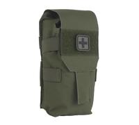 Genérico Bolsa Primeros Auxilios Táctica Saco Médico Vertical, Diseño Desmontable Cortado Láser MOLLE para Cosplay Deporte Campo(OD)