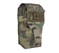 Genérico Bolsa Primeros Auxilios Táctica Saco Médico Vertical, Diseño Desmontable Cortado Láser MOLLE para Cosplay Deporte Campo(MC)