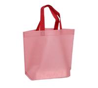 Genérico Bolsa Reutilizable Para Compreras | Bolsas De Tela No Tejidas Reutilizables Para Varios Usos - Bolsa De Mercado Ecológica De Gran Capacidad Para Picnic Escuela Fiesta Cocina, rosa, Se référer