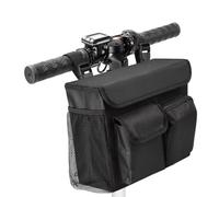 Genérico Bolsa Scooter con Portavasos, Cesta Delantera Liberación Rápida | Alforja cuadro bici cesta patinete eléctrico para móvil, agua, equipo, herramienta, silla ruedas, ciclismo carretera