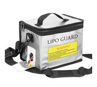 Genérico Bolsa Segura para Lipo ignífuga Protectora contra explosiones baterías con Cremalleras Asa Correa portátil Funda de Guardia Almacenamiento y Carga