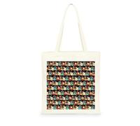 Genérico Bolsa Tote Bag 35X38Cm Guitarras Bolsa Tela Para Pintar Estampada Bolsas De Con Algodon Asas Blanca Por Niñas Y Mujeres Lienzo Bolsas Eco, Lavadora, Compras, Vacaciones, Trabajo
