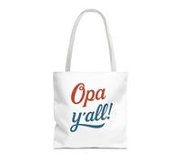 Genérico Bolsa tote Opa Yall, diseño mediterráneo minimalista, bolsa reutilizable