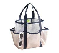 Genérico bolsadeplaya, bolsadecosméticos Plegable para avión, bolsadeplayade Malla Grande para Vacaciones, Yoga, Voleibol, Playa, Viaje de, Camping, Fin de Semana, Descanso Junto a la Piscina, Via