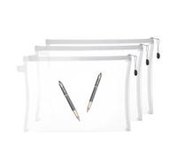 Genérico Bolsas de almacenamiento de juguetes - Almacenamiento para juegos de mesa | Bolsillo de documento transparente | Conjunto de 3, en nylon, con cremallera, para, suministros, oficina