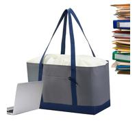 Genérico Bolsas de compras reutilizables - térmica aislada | Bolsas Impermeables con Bolsillos y Asas para Hogar, Camping, Picnic, Viajes y Playa, Familia, 170 Chars.