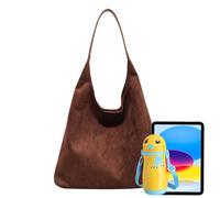 Genérico Bolsas De Hombro Para Mujeres - Bolso Retro Escarchada | Bolso De Hombro Casual Para Invierno Otoño Mujeres Niñas Señoras Mamá Compras Viajes Universidad Trabajo, Color café., Se référer au