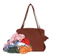 Generico Bolsas de la compra | Bolsa Tote de Viaje | Bolsa Tote Plegable para Supermercado Picnic Camping Gimnasio Feria al aire libre, marrón oscuro, riferimento alla descrizione