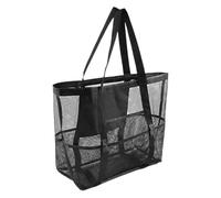 Generico Bolsas de playa de malla para mujeres - Bolso de mano de hombro, bolso de malla | Picniere durable la tienda de comestibles picnic de impermeable con 8 bolsillos camping vacaciones en