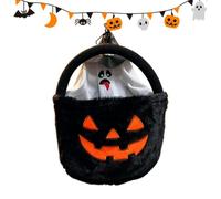 Genérico Bolsas de truco o trato Calabaza Fantasma LED Halloween a Pilas