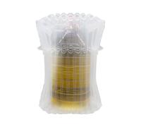 Genérico Bolsas de Viaje para Botellas de Vino: Acolchadas de película Flexible Transparente, Protectores de tránsito llenos de Aire, envolturas para Botellas para prevención de roturas |