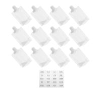 Genérico Bolsas de Viaje Rellenables para Lociones 50Ml Set 13 Piezas 12 Bolsas Exprimibles Vacías y 1 Etiqueta de Clasificación Envases Portátiles para Aceites Esenciales y Cosméticos