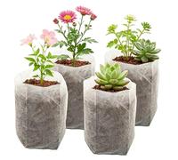 Generico Bolsas de vivero 200 unidades contenedor para cultivar hortalizas