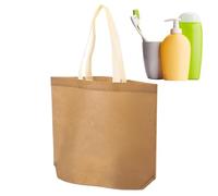 Genérico Bolsas No Tejidas - Bolsas De Tote Reutilizables Con Asas | Bolso De Fiesta De Tela | - Regalo Bolso No Tejido Reutilizable | De Conferencia De Tela Tejida Portátil, caqui, Se référer au