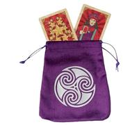 Genérico Bolsas y Bolsas de Tarot - de tela de terciopelo suave para tarjetas de tarot o tarot card, de regalo, de regalo, de tarot para el hogar, morado, three wheels