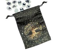 Genérico Bolsas Y Fundas para Tarot | Portabarajas de Terciopelo para Tarot y Oráculos - Almacenamiento Antiguo Gótico Bonito para Niños, Lectura, Predicción, Maquillaje, Joyería Y Halloween