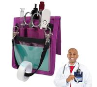 Generico Bolsillo organizador para enfermeras portátil | Banana Bag para camiseta médica con múltiples compartimentos, porta bolígrafos y accesorios de trabajo sanitario - Práctico accesorio para