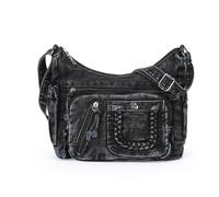 Genérico Bolso Bandolera con Correa Ajustable y Múltiples | Detalle frontal trenzado, forma rectangular horizontal y almacenamiento dividido, transporte flexible hombro