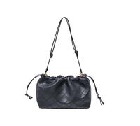 Genérico Bolso bandolera convertible con cordón ajustable y cierre magnético for mujer. Abertura deformable(Black,(20cm(Max Length(30cm))
