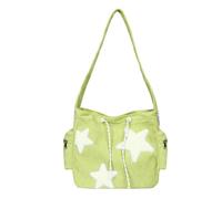 Genérico Bolso bandolera lindo Star Hobo - Bolso bandolera de diseño estrella, elegante bolso bandolera de gran capacidad | Bolso suave y portátil, bolso bandolera con diseño de estrella para, verde