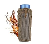 Genérico Bolso Bandolera para Botella de Agua,Porta Botellas con Cordón Ajustable | Funda Estable con Bolsillo Hidratación Unisex para Senderismo Camping Viajes Actividades