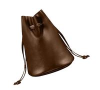 Genérico Bolso con cordón de PU | Bolsa de negro - Bolsa de regalo pequeña, bolsas transparentes de caramelo, bolsas con cordón negro, PU para hombres y mujeres para dados, piedras, lentes de cámara