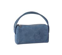 Genérico Bolso de ante para mujer pequeño bolso de hombro con correa ajustable y (Blue One Size)