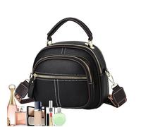 Genérico Bolso de cuero multifuncional - Cuero PU 8.66x7.48x5.12 pulgadas | Almacenamiento de viaje de hombro moderno para niñas, bolsos hobo de mujer con capacidad y correa ajustable | Cosméticos, C