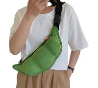 Genérico Bolso de hombro All-Match 3D Pea Pod: de hombro de felpa con forro interior, cierre de cremallera seguro y construcción | de mano para mujeres en viajes de negocios, salidas de com