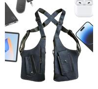 Genérico Bolso De Hombro Bajo El Brazo Para Hombres - Mochila Ajustable Antirrobo Multi-Bolsillo con Correa Regulable,Estilo Vintage - Para Uso Diario Viaje Trabajo Universidad Compras Llaves