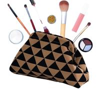 Genérico Bolso de mano tejido, Bolso de mano con de bola de | de a cuadros Bolsos con bloques de color para mujer - de noche de ganchillo informal con bloques de colores tejido a cuadros,