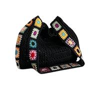 Genérico Bolso De Playa Ganchillo Bolso Tote Croché Hecho a Mano Boho