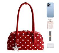 Genérico Bolso hobo de bolos retro de gran tamaño, bolso de hombro suave y holgado, bolsos multiusos para el trabajo, la escuela y el viaje