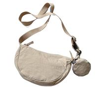 Genérico Bolso Hobo De Nylon Mujer - | Bolsos - Bolsos Para Mujer | De Hombro Para Y Hombre, De Nailon Con Forma De Media Luna, Paquete De Alma