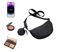 Genérico Bolso Hobo De Nylon Mujer - | Bolsos - Bolsos Para Mujer | De Hombro Para Y Hombre, De Nailon Con Forma De Media Luna, Paquete De Alma