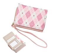 Genérico Bolso Infantil para Niñas | Cartera De Gran Capacidad - Gran Capacidad con Múltiples Ranuras Billetera de Cuadros Infantil - para Regalos de Cumpleaños y Fiestas Mujeres Jóvenes y Adultas