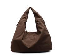 Genérico Bolso Luna Lush de Maison Ginza, bolso vintage, bolso de hombro grande de nailon for hombre y mujer, ideal for viajes, trabajo y negocios.(Coffee)