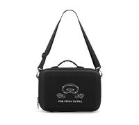 Genérico Bolso Organizador para Pico 4 Ultra - Estuche Protector de Transporte Tipo Bandolera con Correa Ajustable, Carcasa antiimpactos EVA, diseño Compacto para Accesorios (31x21x13.5cm) (Negro)
