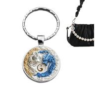 Genérico bolso ? ornamento de la llave tigre dragón 2D | Llavero de bolso, para mujeres, hombres, mochila, monedero, calcetín navideño, regalos de de Año Nuevo Chino